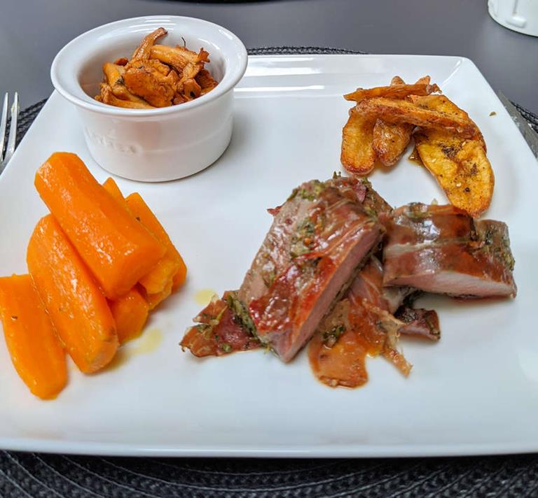 Roast Lamb Loin Wrapped In Prosciutto Recipe Cuisine Fiend